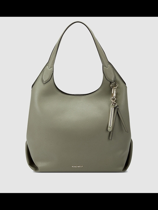 Nine West Handbags - Nine West Olive Green Pebbled Hobo Bag